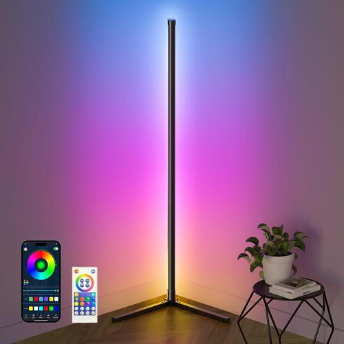 Floor lamp RGB fantasy color living room bedroom atmosphere WIFI Bluetooth corner lamp corner music rhythm pickup lamp
