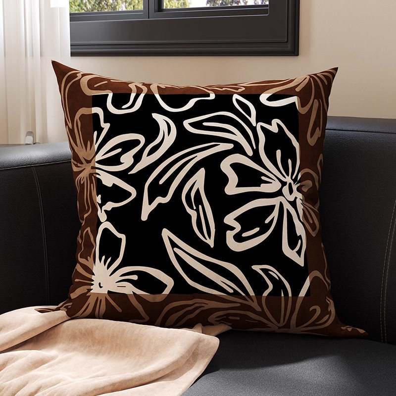 almohada de soporte de estilo francés de lujo ligera almohada de cintura de tela cama de sala de estar sofá almohada de soporte almohada de base