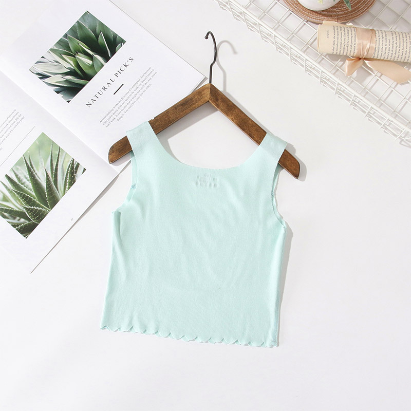 Período de desarrollo de la escuela secundaria Chaleco de niña envuelto en el pecho anti-exposición Chaleco de niña cómodo niña sujetador de desarrollo