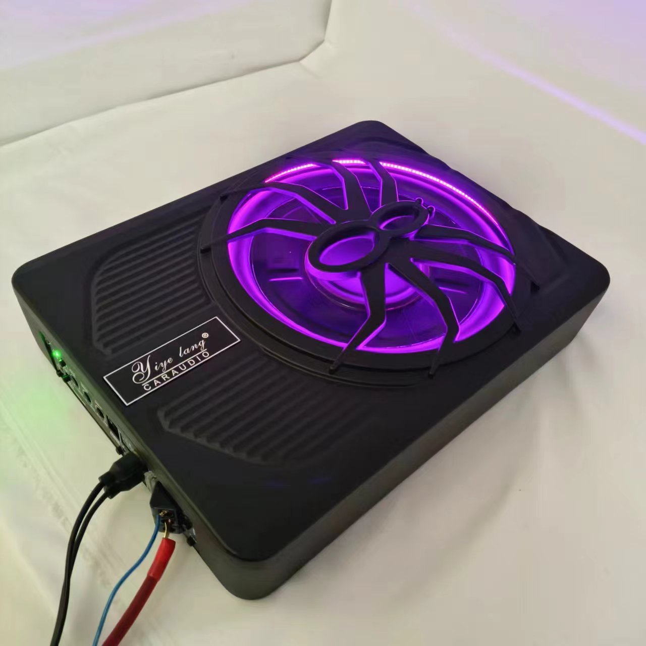 Simple version of car audio modified spider with lights 10 inch high-power active car ultra-thin subwoofer wholesale