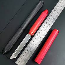 跨境大马士革户外多功能高硬度荒野求生直刀野外生存防身战术小刀