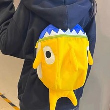 鲨鱼儿童书包背包可爱走失双肩包学生幼儿园宝宝卡通巨齿鲨包韩版