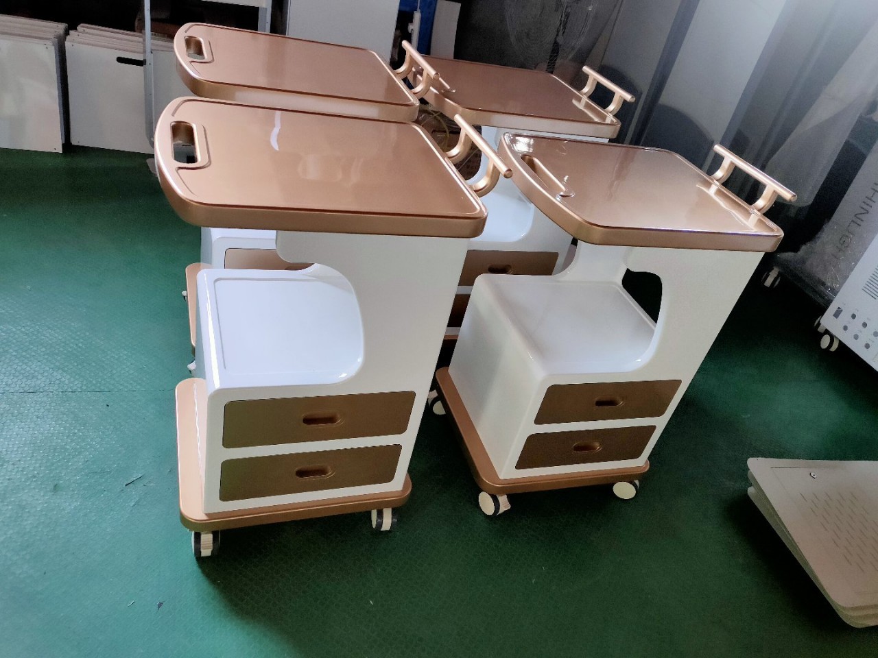 仪器设备放置台推车