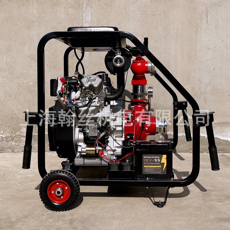 双出口消防自吸泵HS25FP-Y口径65mm自吸高压水泵，流量1200L/min