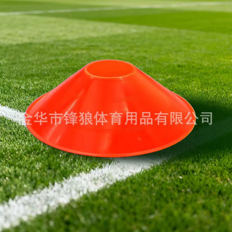 Placa de logotipo de entrenamiento de fútbol logo tubo obstáculo logo cono redondo boca logo placa logo cono fábrica pelo liso