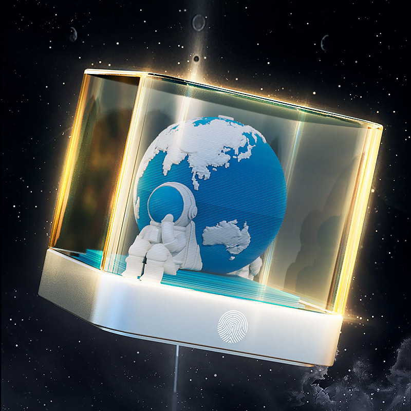 Explore Earth 2026 パノラマ紙彫刻カレンダー 3D 立体メモ紙宇宙飛行士の装飾品クリエイティブギフトお土産|undefined