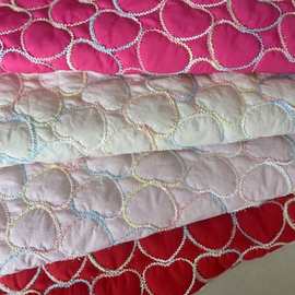 绗线棉雪绒丝夹棉包段染纱绳绣箱包服装布国风布料彩色线绗缝