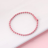 Bead chain clothing tag chain round bead chain jewelry key chain wave pearl chain color hanging chain DIY material wholesale