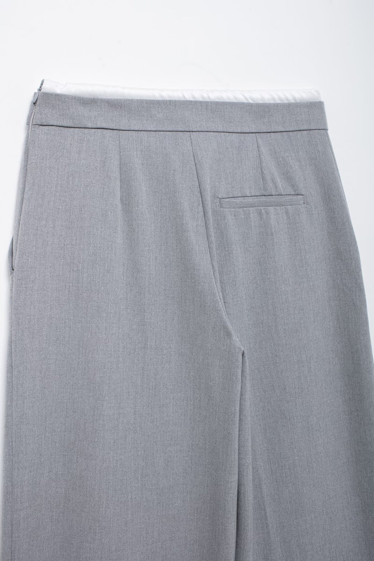 Abbigliamento donna autunno e inverno 2024 nuovi pantaloni larghi a doppio strato con vita larga e gamba larga_voghion.com