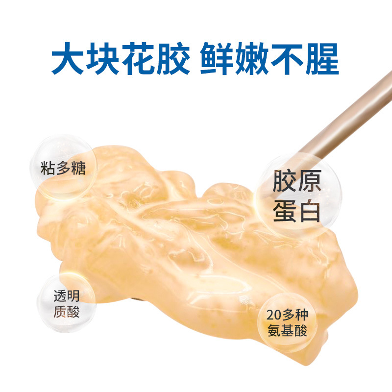 即食花膠魚膠加工鮮燉花膠禮盒裝牛奶花膠奶凍膠原蛋白營養品批發