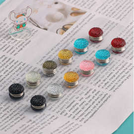 树脂彩钻铁磁扣头巾披肩开衫隐形固定装饰扣压襟领扣2025新款星星