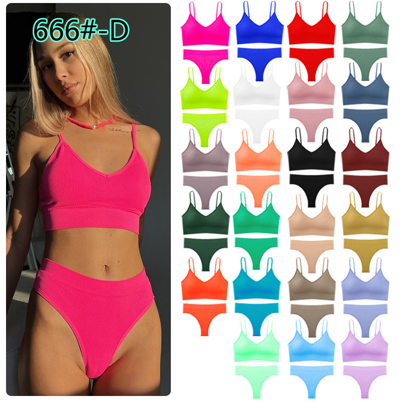 Cross-border Large U-back suit T-pants Threaded Girls' Bra suit French Sexy Small Chest Underwear Cross-border Large U-back suit T-pants Threaded Girls' Bra suit French Sexy Small Chest Underwear