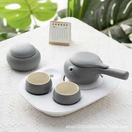 新款全季酒店同款功夫茶具套装家用简约茶壶茶盘民宿酒店客房茶具