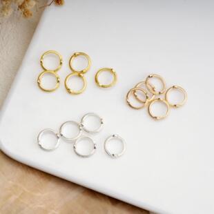 18K����ɫ�A�ΰ���Ȧdiy�ֹ��^��Ȧ����p����������������Ȧ