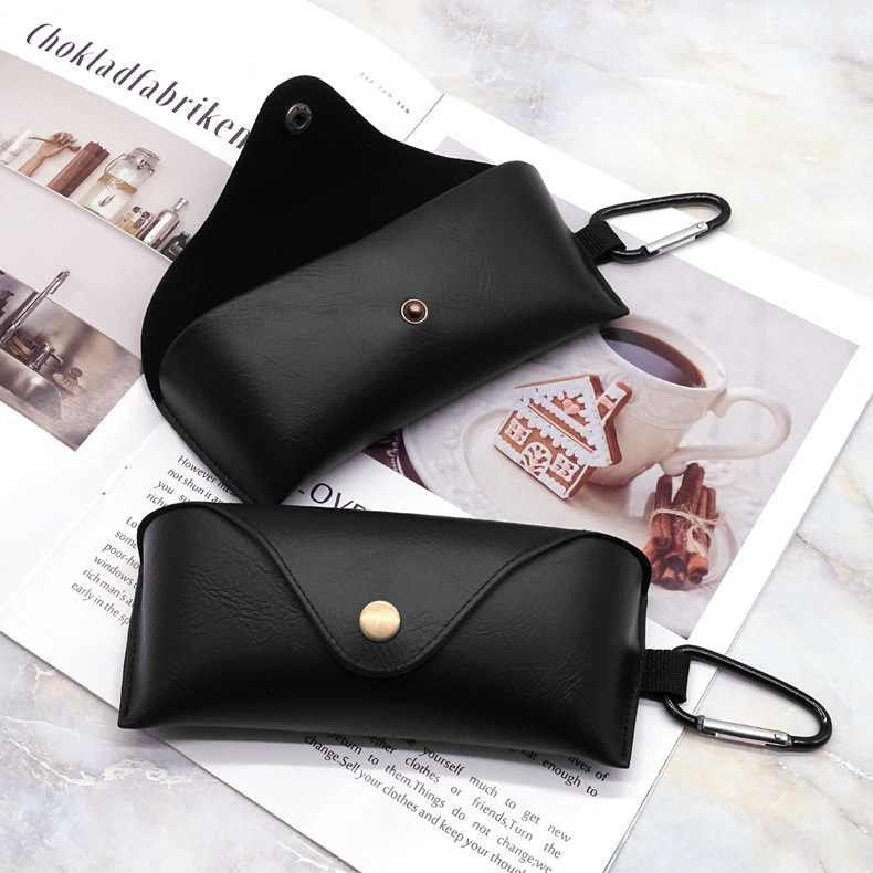New Anti-Pressure and Anti-Fall Portable Glasses Case, High-End Leather Sunglasses Case, High-End Glasses Storage Box, Sunglasses Case