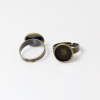 Retro bronze accessory, copper wedding ring, with gem, wholesale