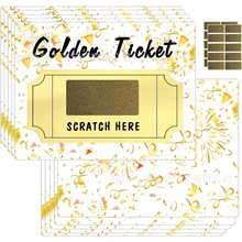 工厂批发3x4'' DIY制作刮刮卡带刮刮贴纸用于小企业奖品促销派对