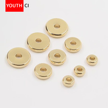 黄铜隔片隔珠铜垫片串珠散珠车轮手链配珠手工DIY饰品配件算盘珠