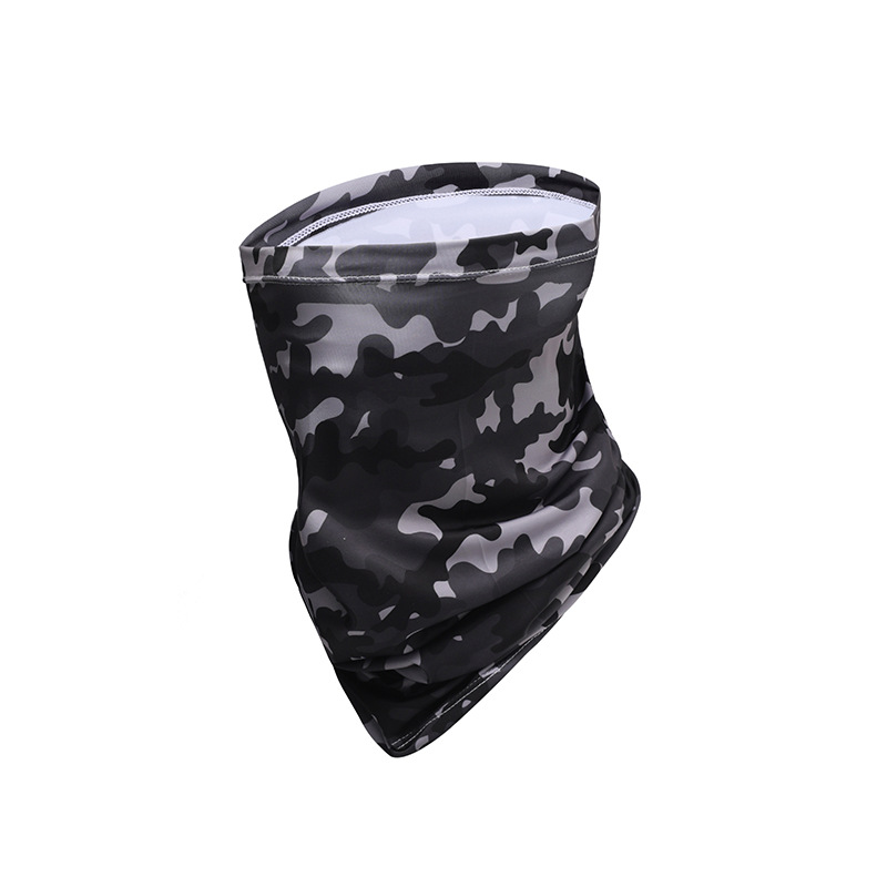 Ciclismo máscara de protección solar Sombrilla de seda de hielo máscara de protección UV de viaje al aire libre pañuelo mágico bufanda elástica de secado rápido