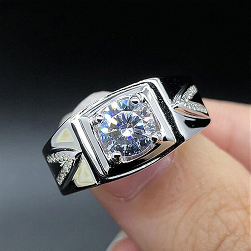 Ins trend Korean version of the new imitation platinum zircon…
