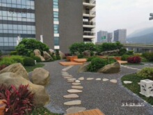 拼毛石步道防滑踏步石民宿地铺碎石不规则庭院花园户外公园麦太保