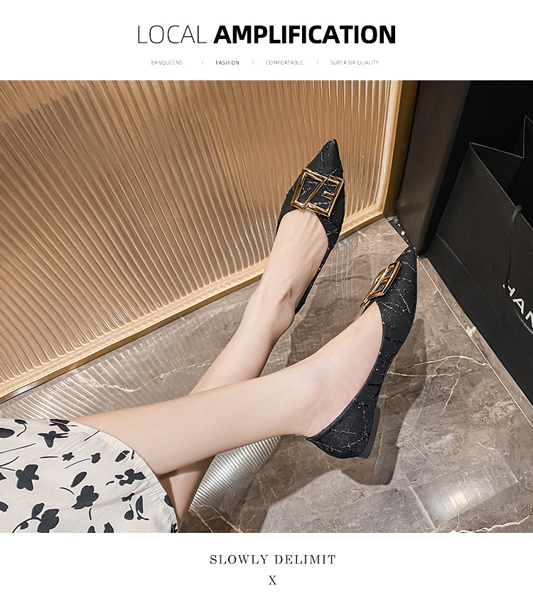 Spitze Einzelschuhe für Damen 2023 Frühling und Winter neue vielseitige Abendschuhe mit flachen Sohlen, Fee, große Damenschuhe_voghion.com