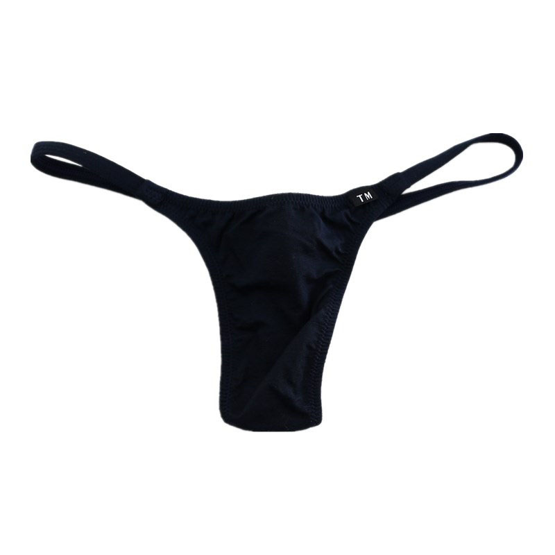 Men's Thong Cotton Fabric Solid Color Sexy Mid-Low Waist Thin Strap Breathable Men's Thong T-pants Non-Pocket Men's Thong Cotton Fabric Solid Color Sexy Mid-Low Waist Thin Strap Breathable Men's Thong T-pants Non-Pocket