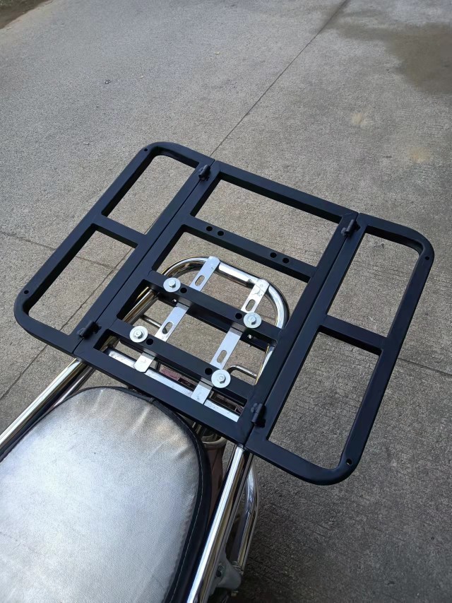 Motorcycle Folding Rack, Electric Vehicle Rack, Bicycle Iron Scooter Tail Rack, Take-Out Box Car Rack