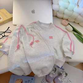 儿童卫衣2025秋季新款女童套装洋气春季时髦女孩大童运动童装春秋