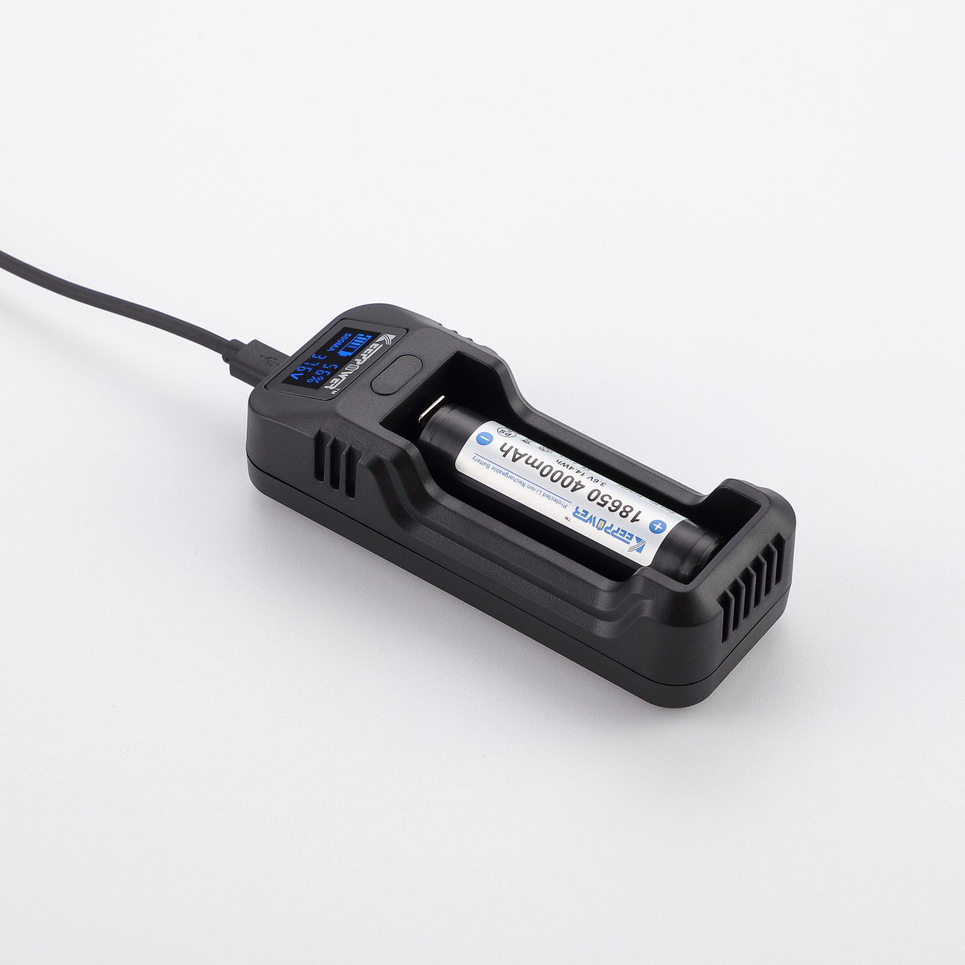 Keeppower 3.7V 26650/18650/18500 锂离子智能单值充电器 L1