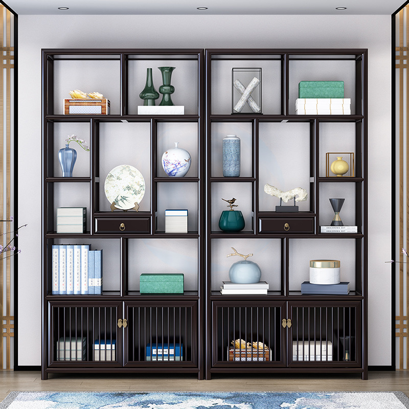 实木博古架多宝阁古典玄关仿古中式古董架茶叶架置物架陈列柜组合