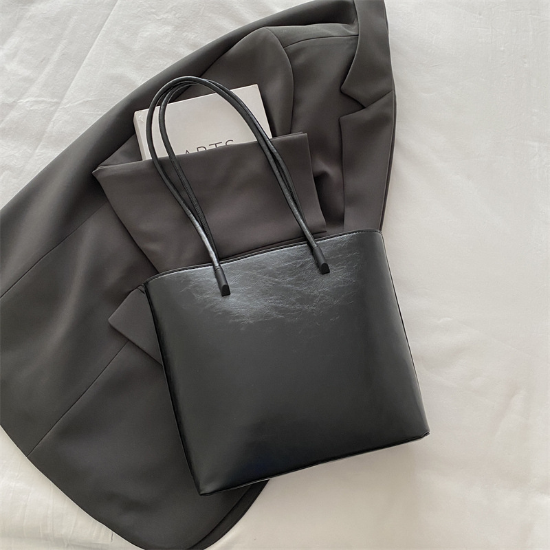 Bolsas de gran capacidad de viaje de moda coreana para mujeres 2024 invierno nuevo retro ocio bolsas de hombro bolsas de brazo