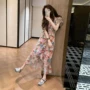 荷叶边漂亮好看气质连衣裙