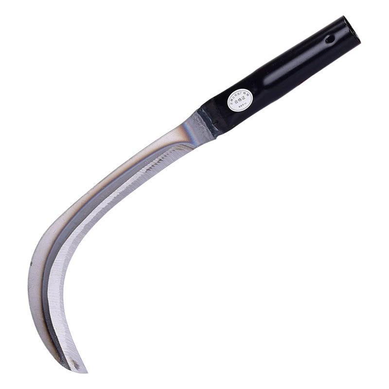 Lijin Марганцевая сталь Большой ланцет Резиновый нож Нож для орехов бетеля Банановый нож Сельскохозяйственный рыболовный серповидный нож