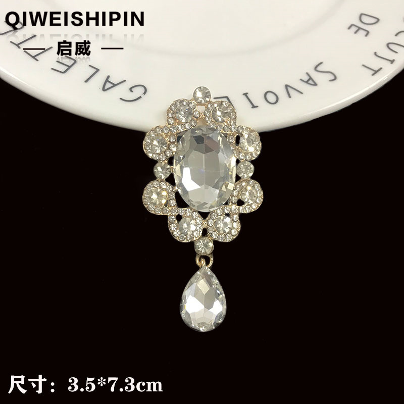 Qiwai 新しいクリエイティブ diy ダイヤモンドパールフラワー太陽神花宝石ペンダント蝶ネクタイアクセサリー合金アクセサリー|undefined