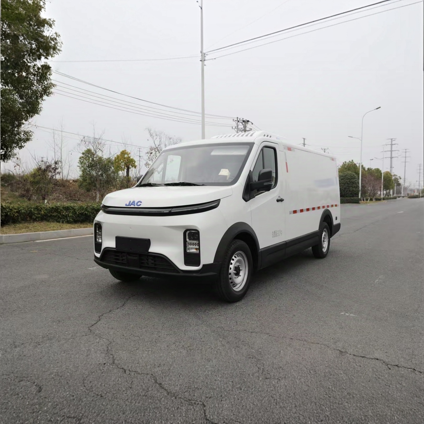 蔬菜冷饮雪糕 冻货类食品运输车 市区配送 江淮纯电面包冷藏车