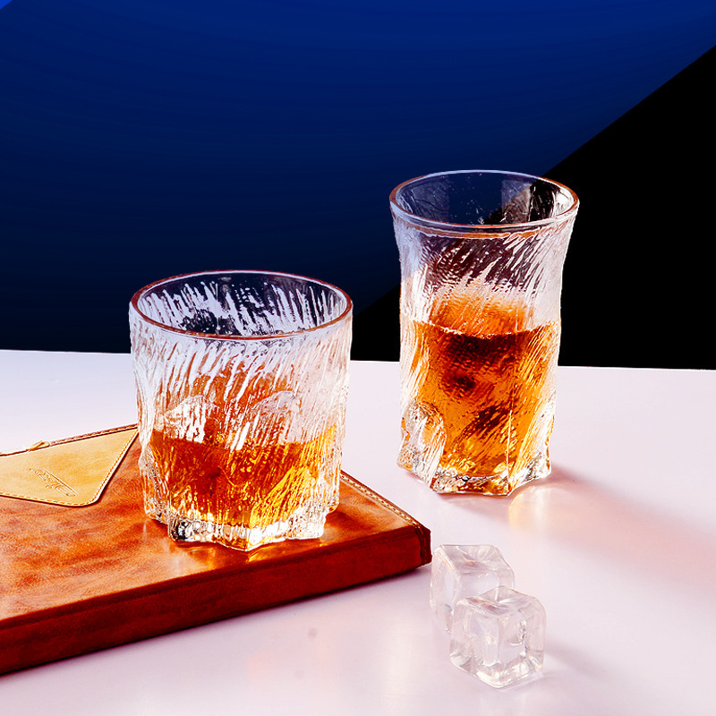玄冰杯威士忌酒杯创意个性家用洋酒杯微醺玻璃杯高颜值冰川杯酒杯|undefined