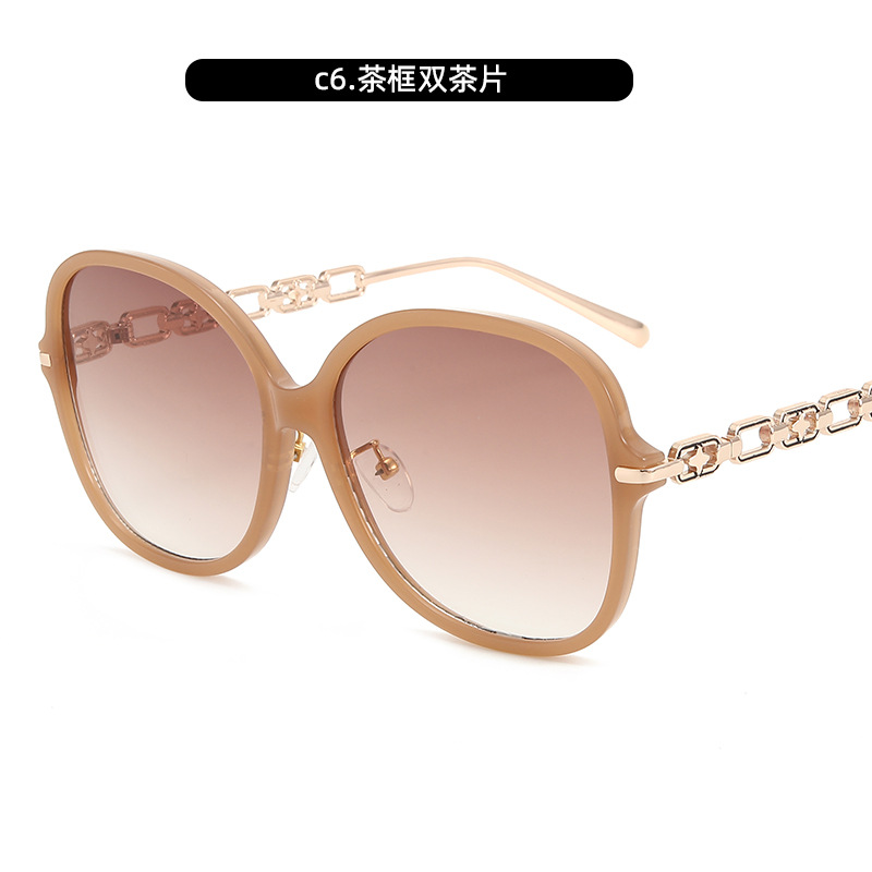 Gafas de sol de montura grande retro europeas y americanas