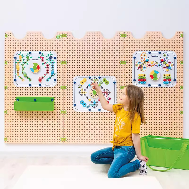 Perforated Board Series Game Wall Plug It Expandable Creative Socket Toy German Beleduc