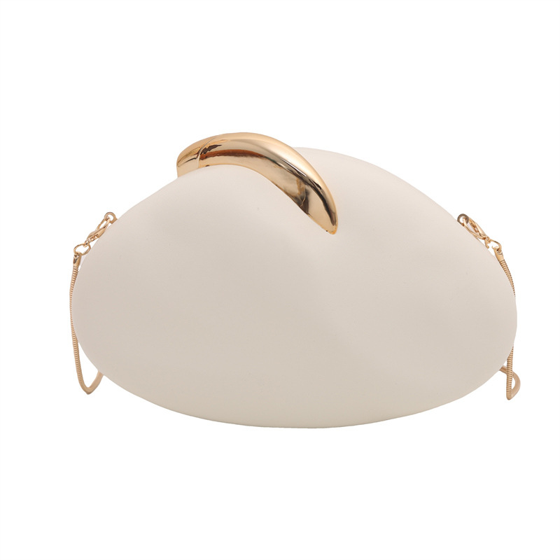 Unique Oval Acrylic Handbag For Women 2025 New Arrival European & American Fashion Niche Shoulder Bag Chain Evening Bag - Thumbnail 7