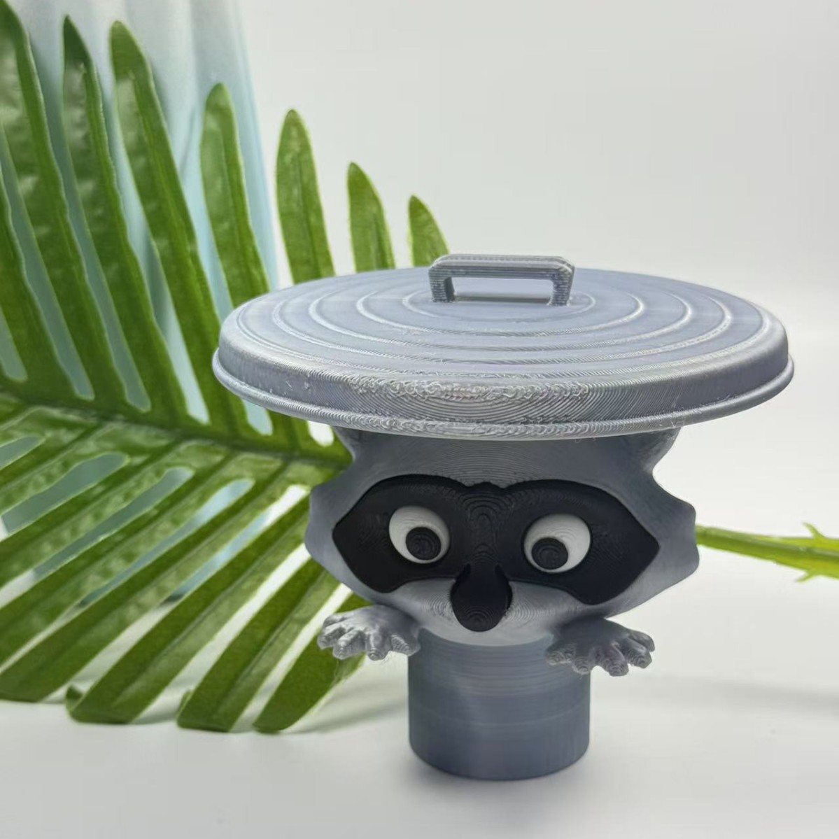 Portalápices de mapache creativo, caja de tejidos con diseño de ladrón