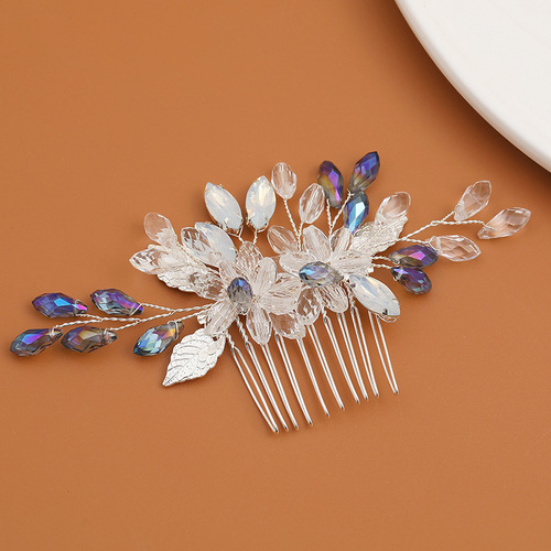 Carlo L3085 comb European and American cross-border bridal jewelry simple retro crystal insert comb banquet wedding dress accessories