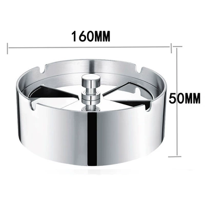 Stainless Steel Ashtray Thickened: Car ashtray - large-16x-5-sanding-edition