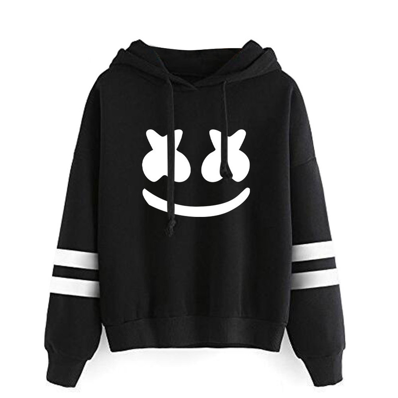 DJ Cotton Candy smiley face peripheral personalized smiley face printed sweater