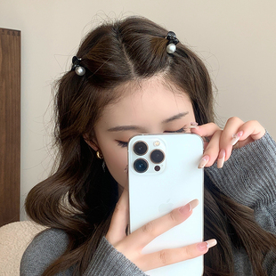 Pearl Small Grabber Princess Head Female Clip Headdress Hairpin Mini Bangs Forehead Side Clip Hair Accessories Shenheng