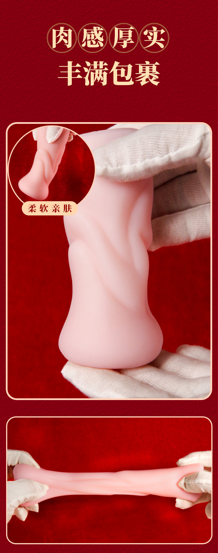 Male Masturbation Half-Body Doll TPE Inverted Mold Realistic Buttocks Manual Use — detail image 25