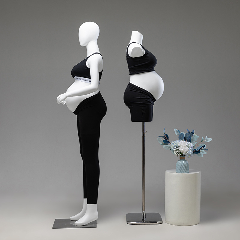 Pregnant women model props female window display display rack full-body belly half-body maternal and infant store underwear dummy