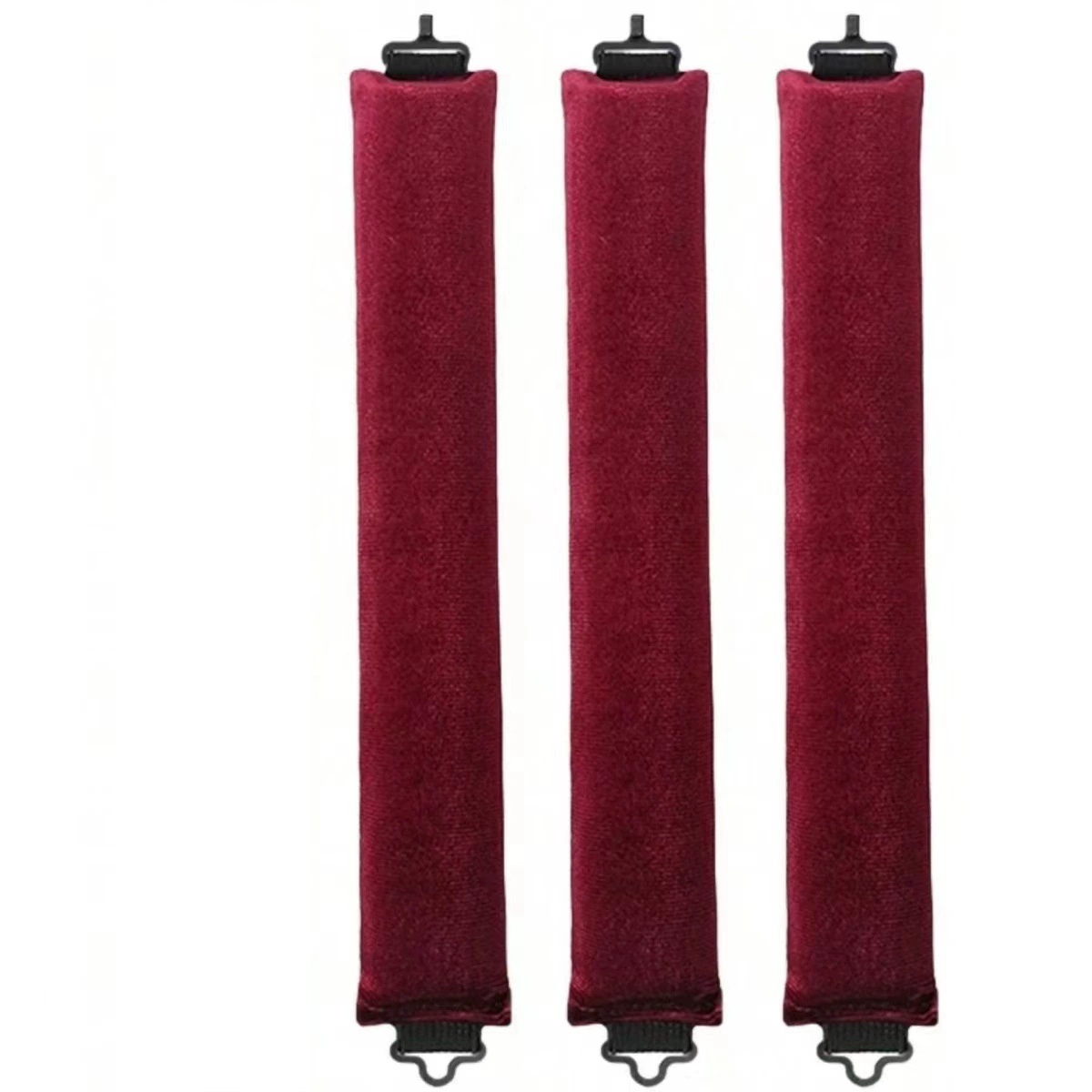 3-hook velvet hair curlers, big-wave sleep rollers set, multi-piece plush curling rods