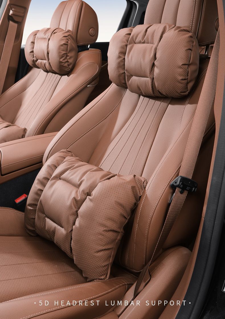 Zordanie Suitable for Mercedes-Benz Car Headrest S-Class Maybach El/C6L/Gle/Glc/Glb Neck Pillow and Lumbar Support