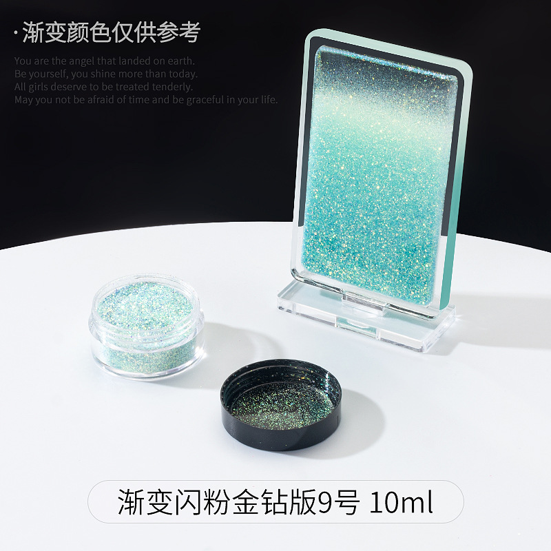 polvo brillante DIY material sequinilla goteo AB molde resina UV aceite Mahjong relleno joyas auriculares ilusión